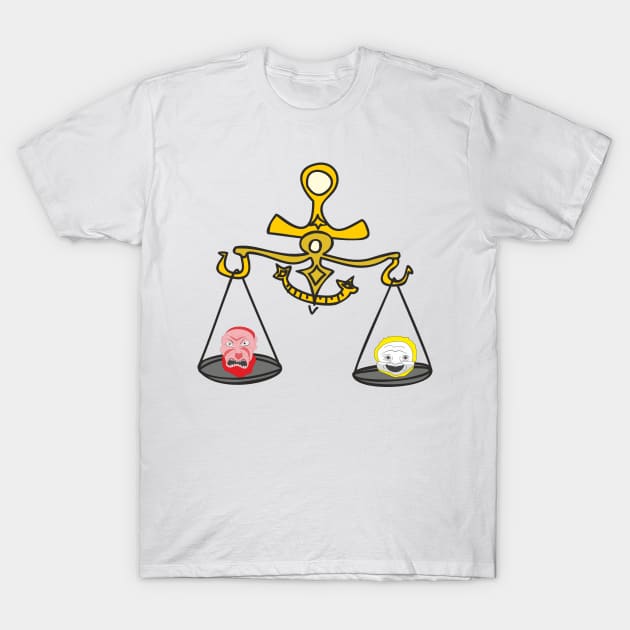 Scales of good and evil T-Shirt by Alekvik